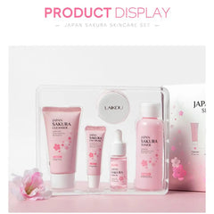 5/3pcs/Set Sakura Skin Care Sets Face Cream Serum