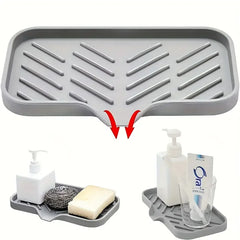 Silicone Mat Kitchen Sink Tray Soap