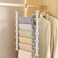 Multi functional pants rack