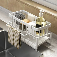 Kitchen Shelf Rag Storage Drainage