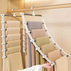Multi functional pants rack