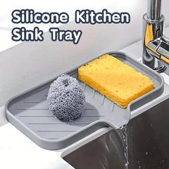 Silicone Mat Kitchen Sink Tray Soap
