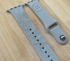 Designer Silicone Watch Strap