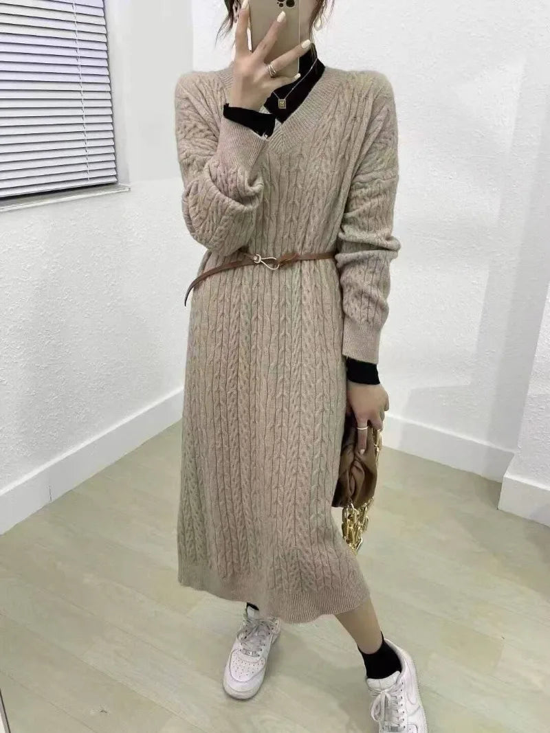 Winter Sweater Dress Women