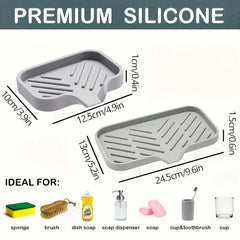 Silicone Mat Kitchen Sink Tray Soap