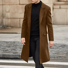 Winter Men Long Coat Casual Fashion Jackets