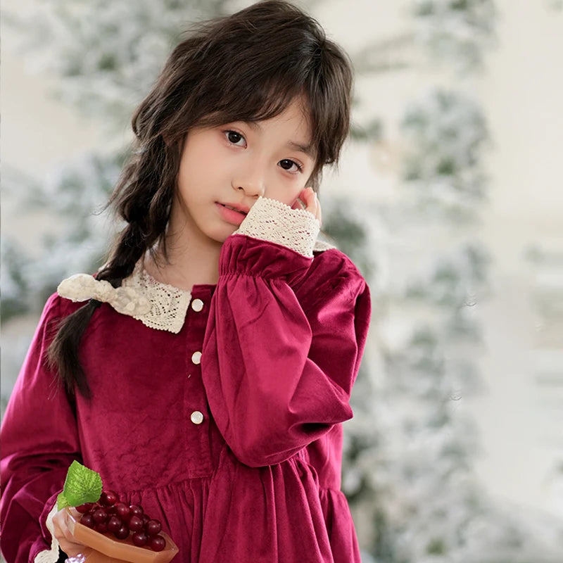 Girls' Dresses, Autumn and Winter Forest Style