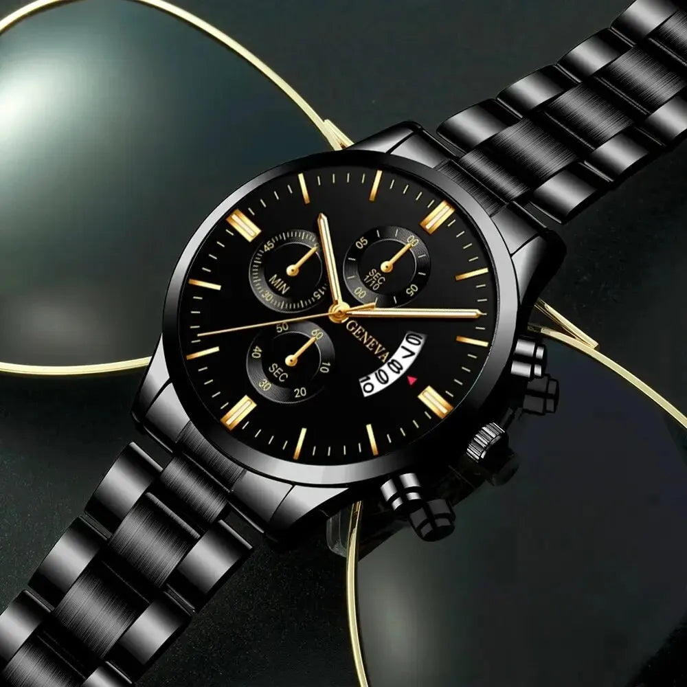 Gifting set Men Stainless Steel Watch