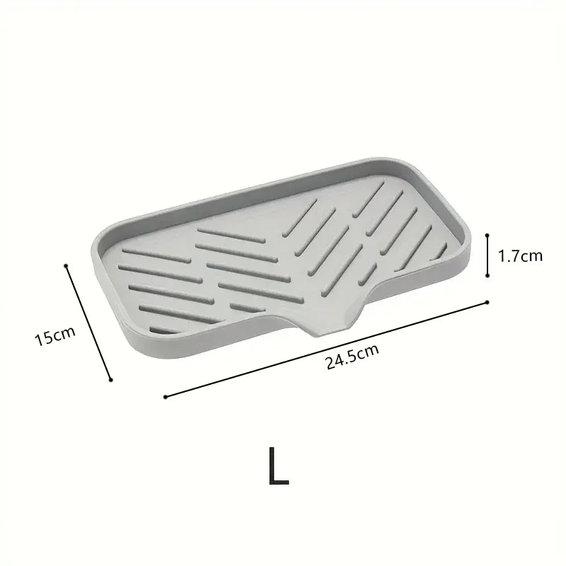 Silicone Mat Kitchen Sink Tray Soap