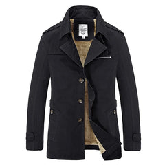 Winter Fashion Windbreaker Coat for Men Outdoor Casual