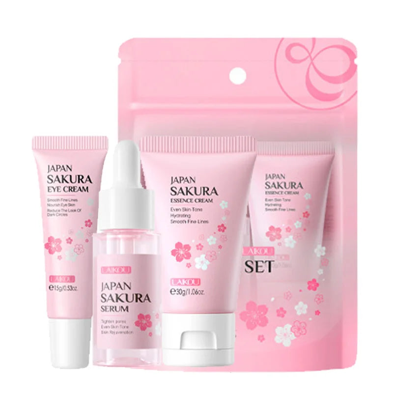 Golden Sakura Skin Care Sets Face Cream Serum Eye Cream