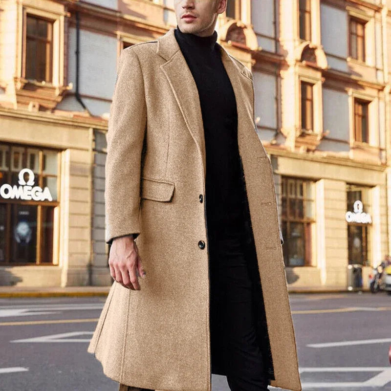 Winter Men Long Coat Casual Fashion Jackets