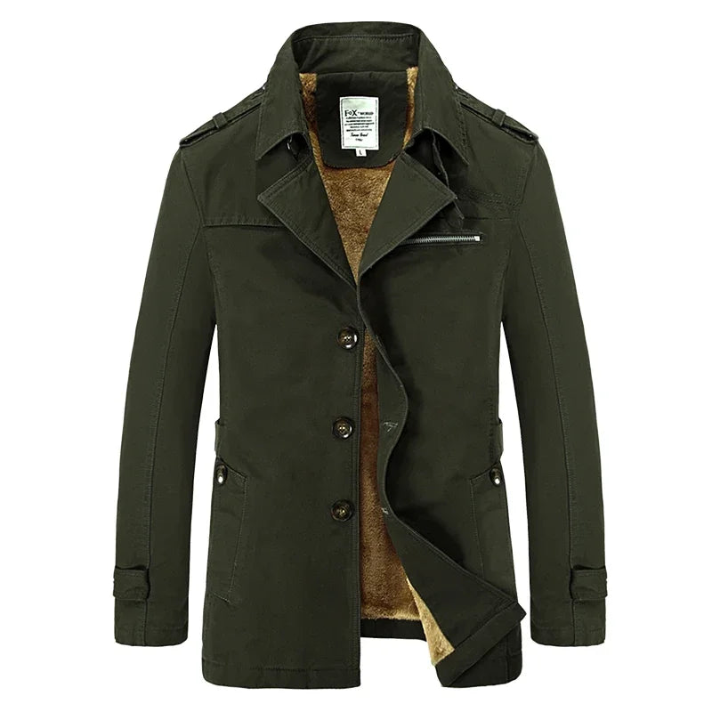 Winter Fashion Windbreaker Coat for Men Outdoor Casual