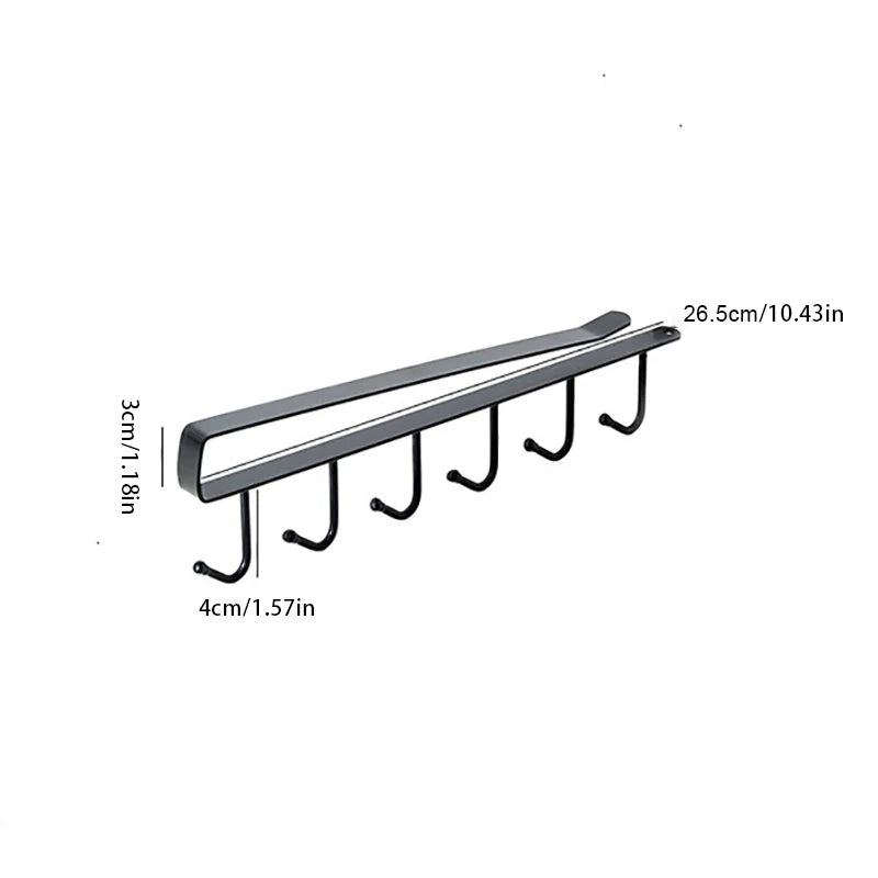 1Pc Black Kitchen Hanger Hook