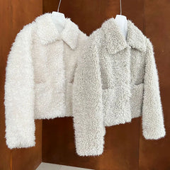 Women Winter Warm Coat Furry Lambs wool Coat