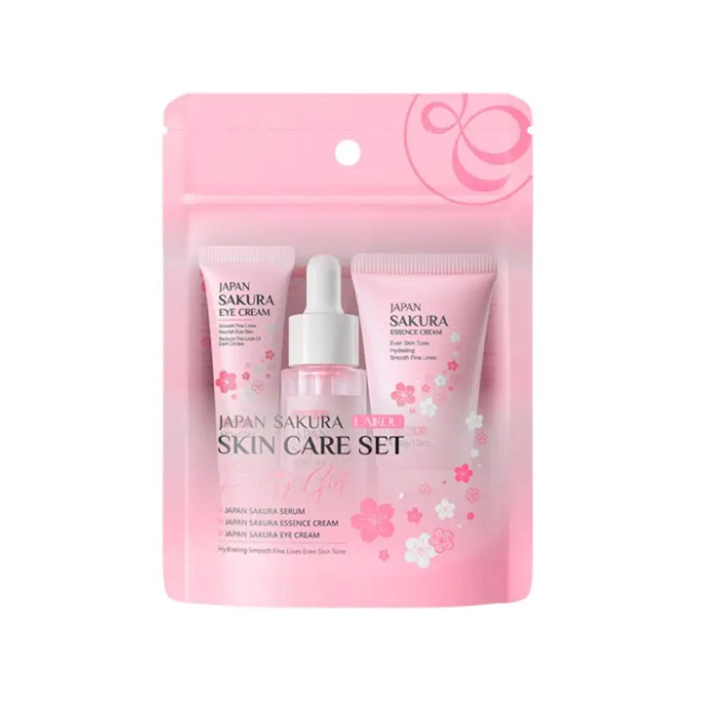 5/3pcs/Set Sakura Skin Care Sets Face Cream Serum