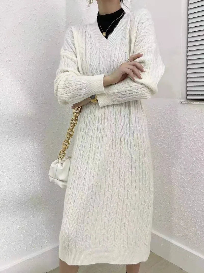 Winter Sweater Dress Women