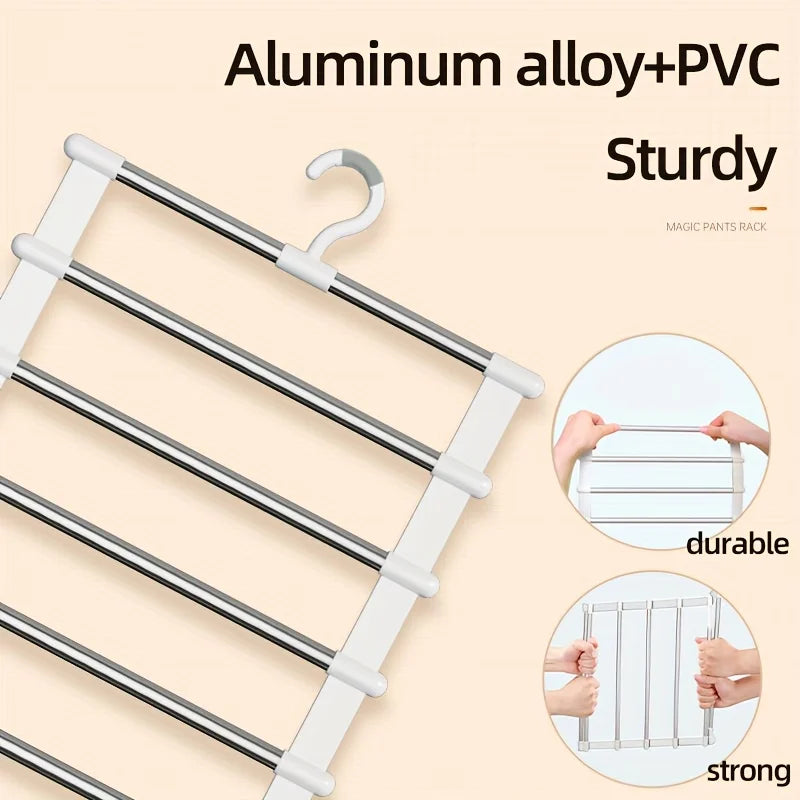 Multi functional pants rack