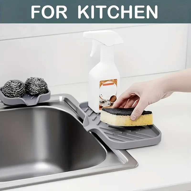 Silicone Mat Kitchen Sink Tray Soap