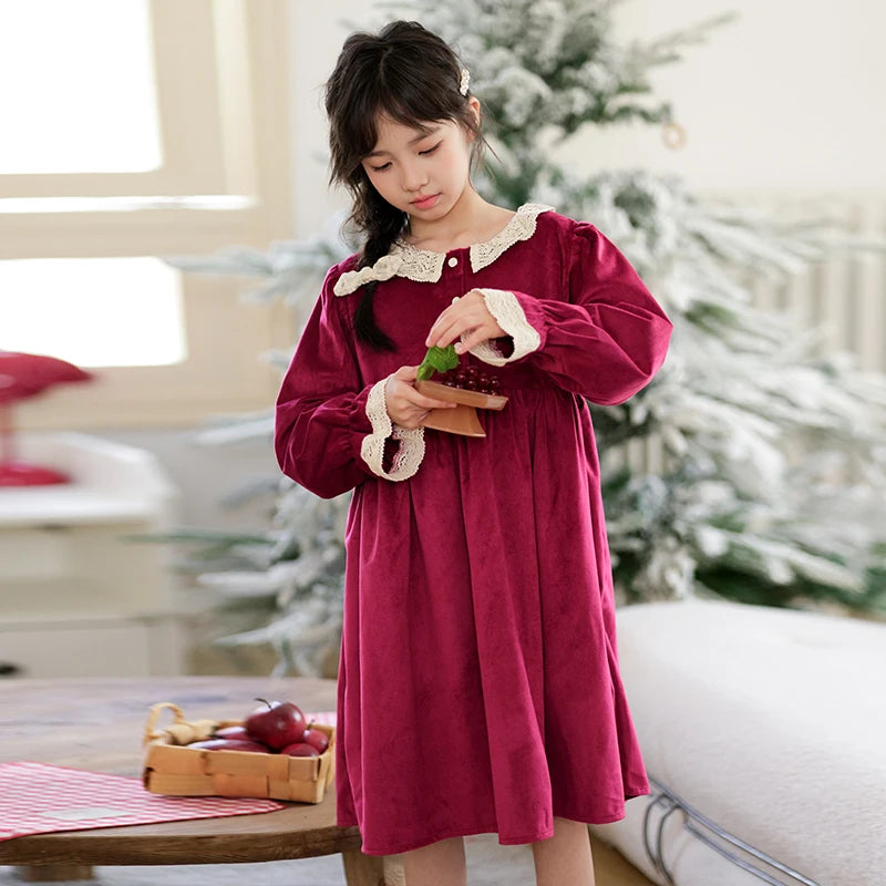Girls' Dresses, Autumn and Winter Forest Style