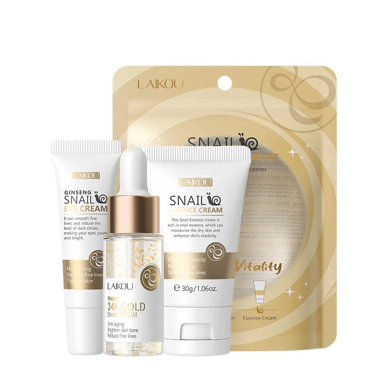 Golden Sakura Skin Care Sets Face Cream Serum Eye Cream