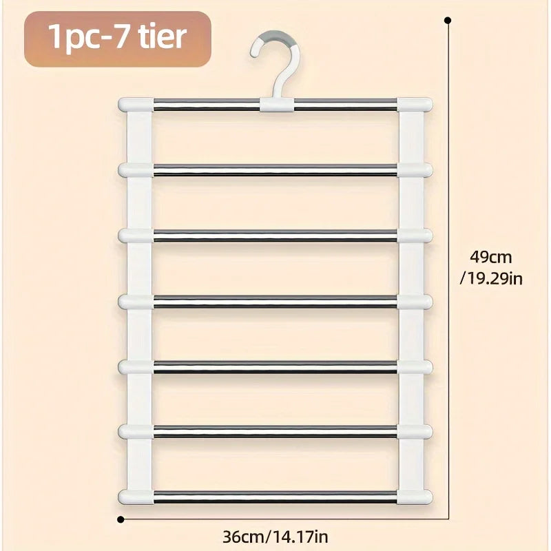 Multi functional pants rack