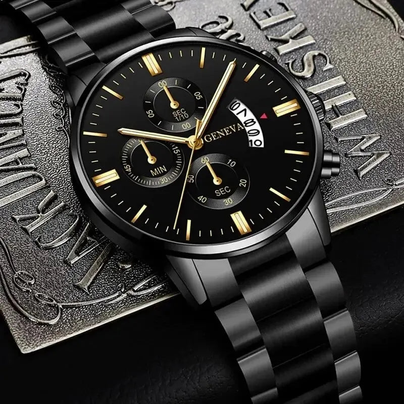 Gifting set Men Stainless Steel Watch