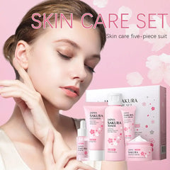 5/3pcs/Set Sakura Skin Care Sets Face Cream Serum
