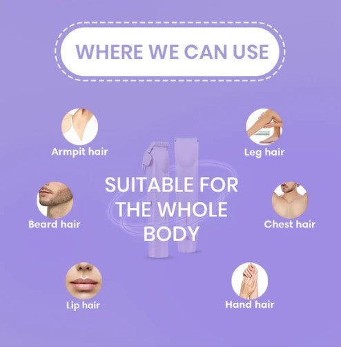 2 in 1 women body shaver