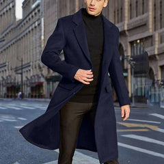 Winter Men Long Coat Casual Fashion Jackets