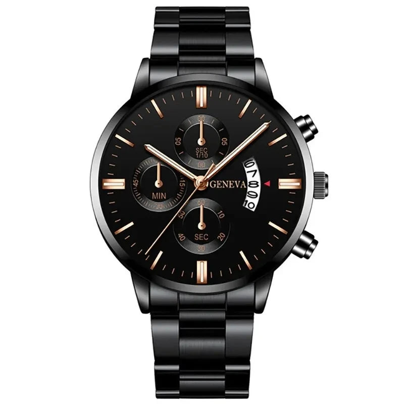 Gifting set Men Stainless Steel Watch